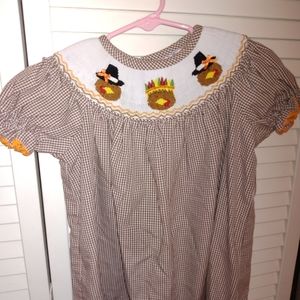 Smocked dress for Thanksgiving size 12 months